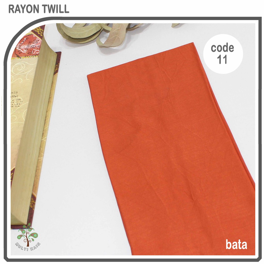 Multi kain rayon twill viscose sakura polos premium quality soft lembut tebal harga eceran-11 bata
