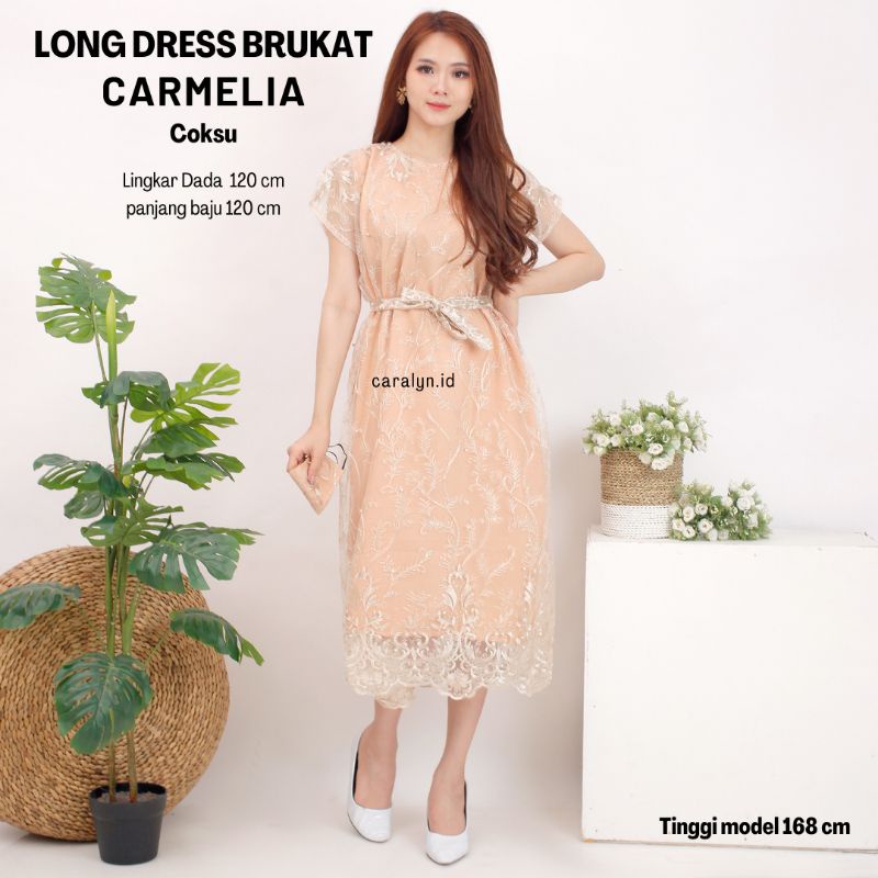 DRESS BRUKAT CANTIK WANITA CARMELIA