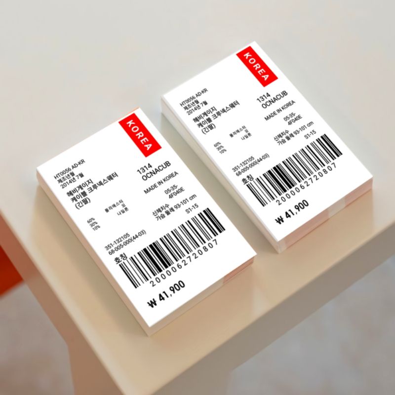 

hang tag label baju murah k won isi 100 pcs ukuran 4x6 bonus tali , hangtag barcode korea won handstag pakaian handtag hantag kertas nametag nemtek hang tags hentek henstek lebel harga ready stok