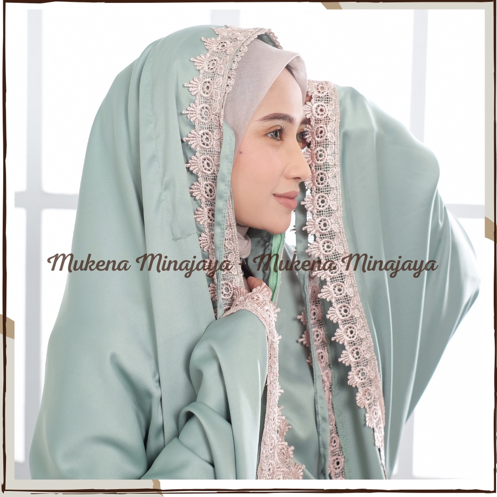 Mukena Dewasa Renda Mewah Nirmala 2 In 1 Jumbo Daily Traveling  Sutra Velvet Premium Fashion Mukenah Dewasa Lesti Muslim Terbaru