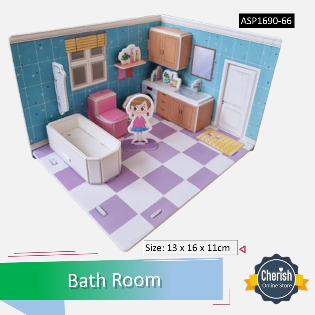 Puzzle 3D Anak BABY ROOM SERIES Mainan Edukasi Mainan DIY Rumah - Pazel DIY Anak murah Edukatif - Puzzle Ruangan Interior Anak