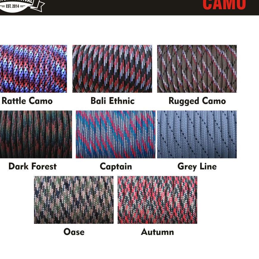 Berkualitas TALI PARACORD 4MM -- 1 ROLL 