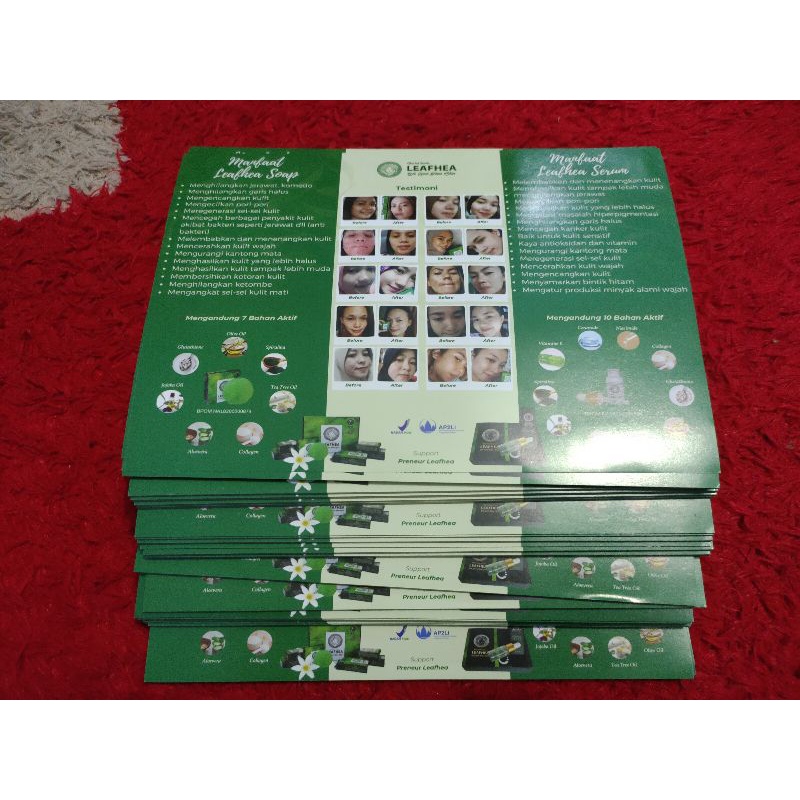 BROSUR LEAFHEA PER LEMBAR