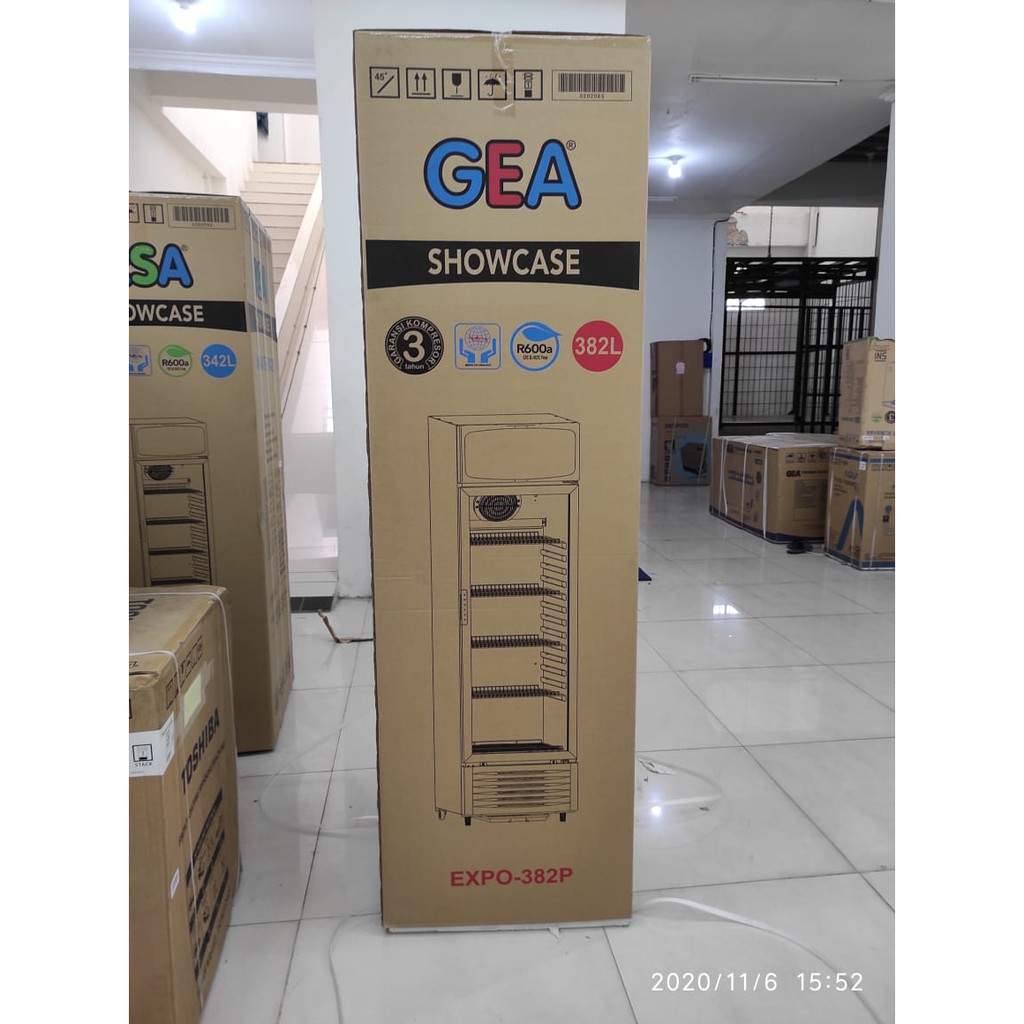 SHOWCASE GEA EXPO 382P 382 P DISPLAY COOLER KULKAS MINUMAN LOW WATT