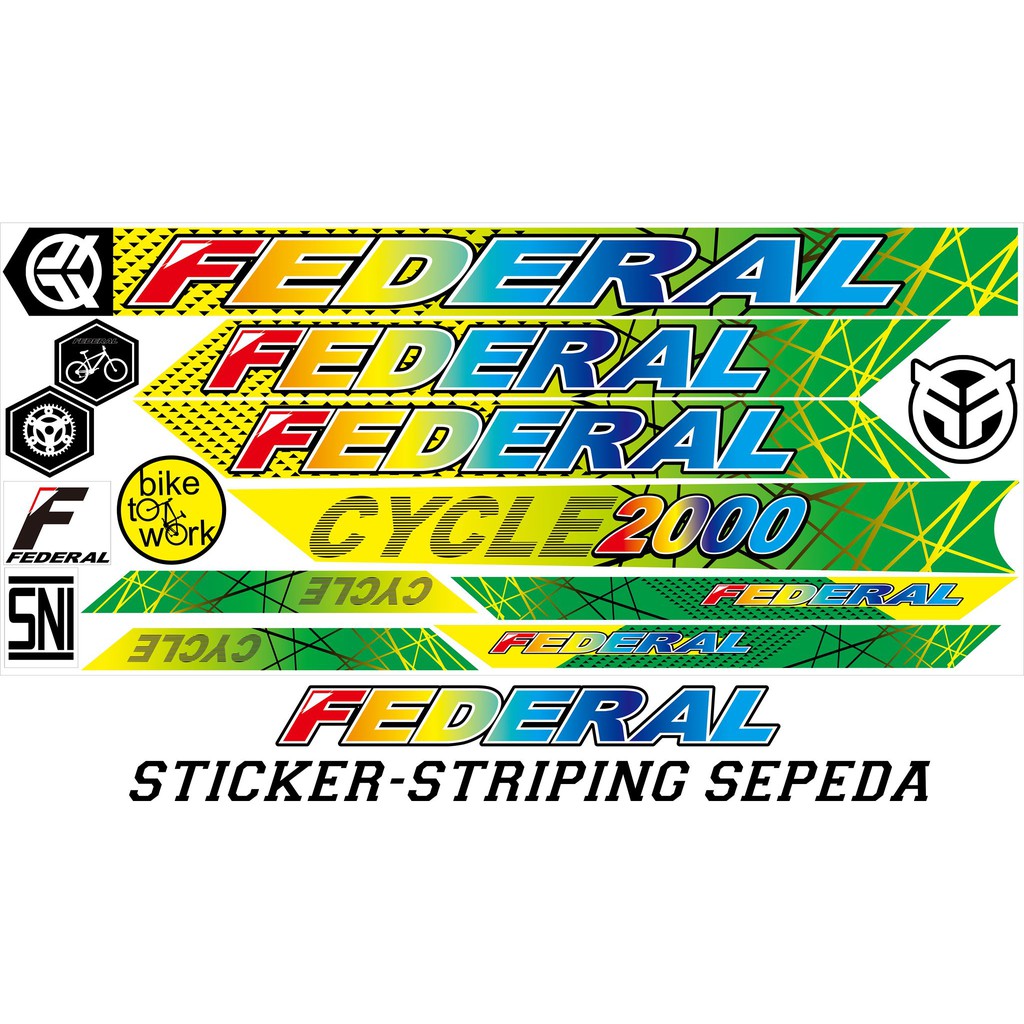VARIASI DECAL SEPEDA FEDERAL