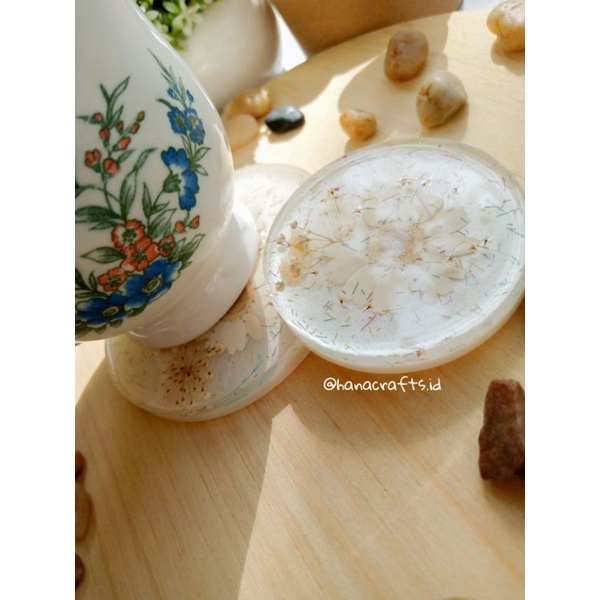 Custom Coaster Resin / Tatakan Gelas Resin