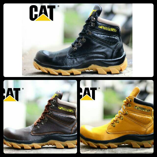 SEPATU SAFETY KULIT BOOTS CATERPILLAR ORIGINAL