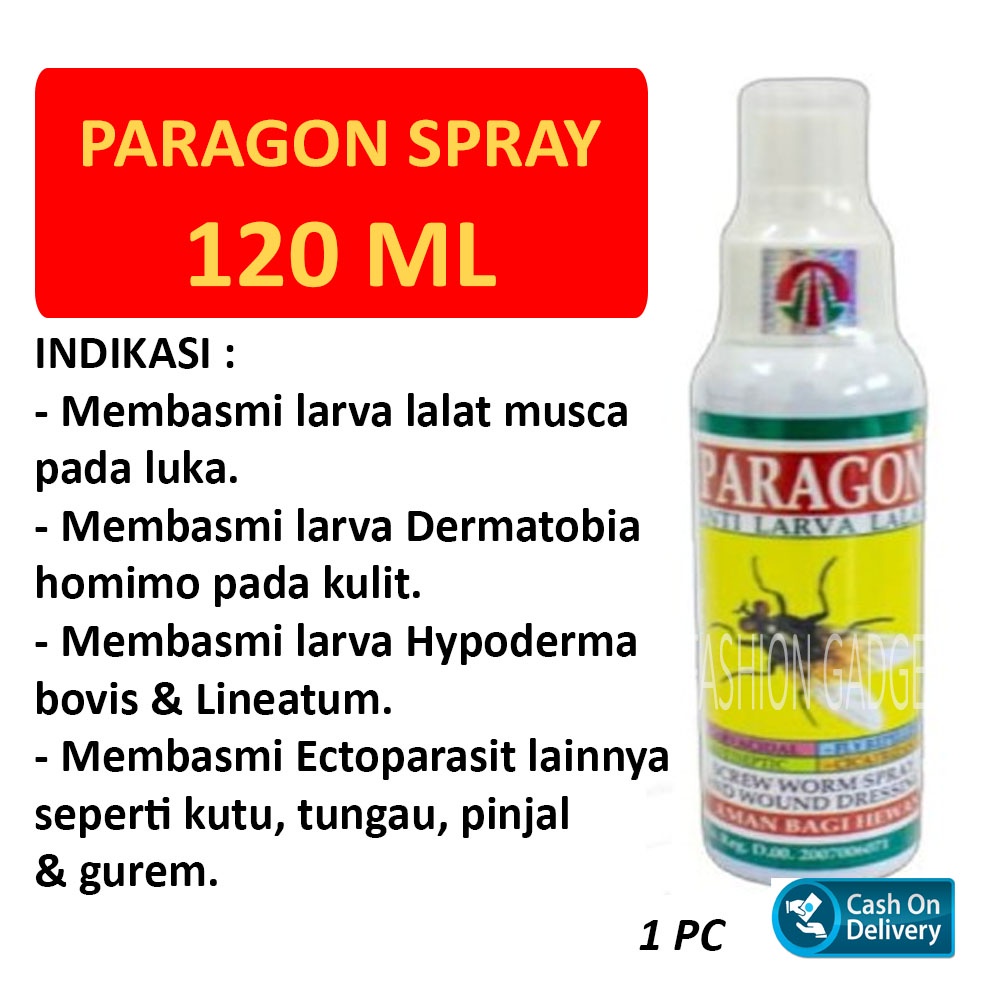 Paragon Spray 120 Ml Anti Larva Lalat Untuk Sapi Hewan Ternak