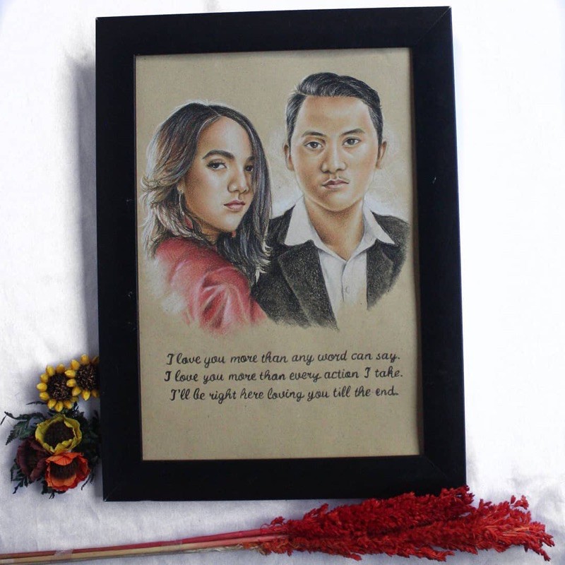 SKETSA WAJAH WARNA, lukis wajah ( 2 wajah )
