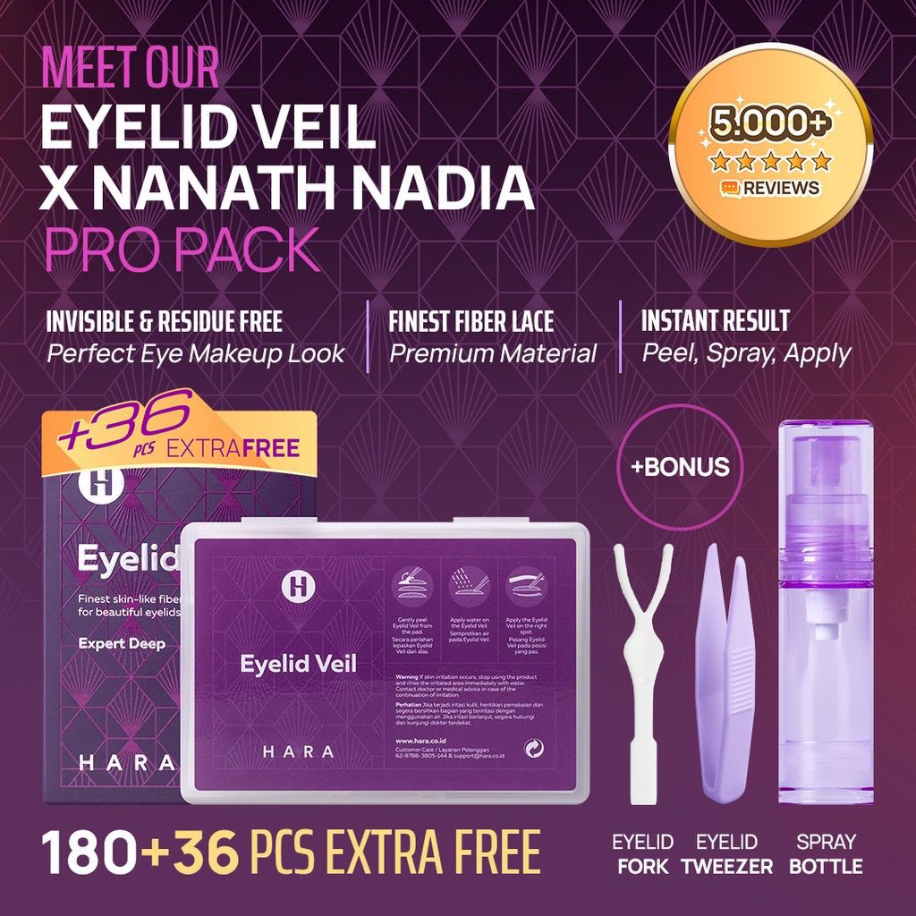 HAQUHARA EYELID VEIL X NANATH NADIA Skot Mata Jaring