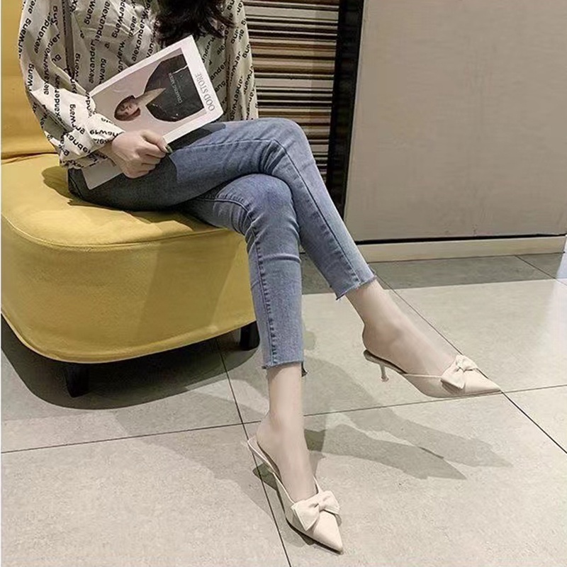 Sepatu Wanita Import Heels Runcing 3 cm Fashion Korea Formal Women Shoes