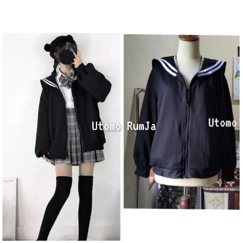 utomorumja jaket seifuku Jepang flece