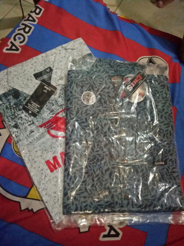 Kemeja Printing Motif Jumbo