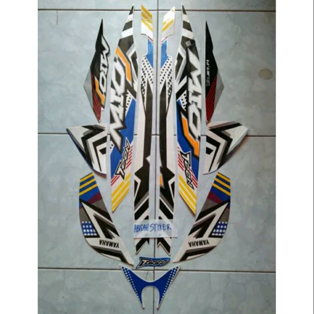 Striping mio j ten putih biru