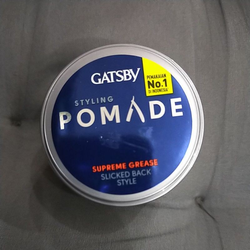 gatsby Styling Pomade supreme grease biru /abu 80gr