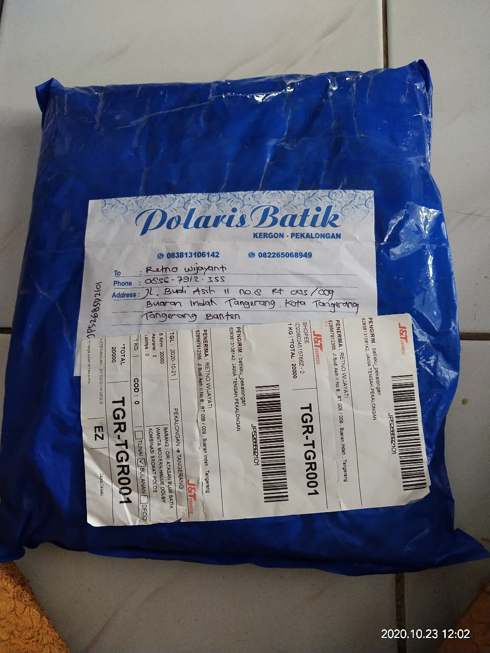 Boleh Pisah Couple Atasan Blus Batik Wanita Modern Halus Dolby Kombinasi Brokat Polos