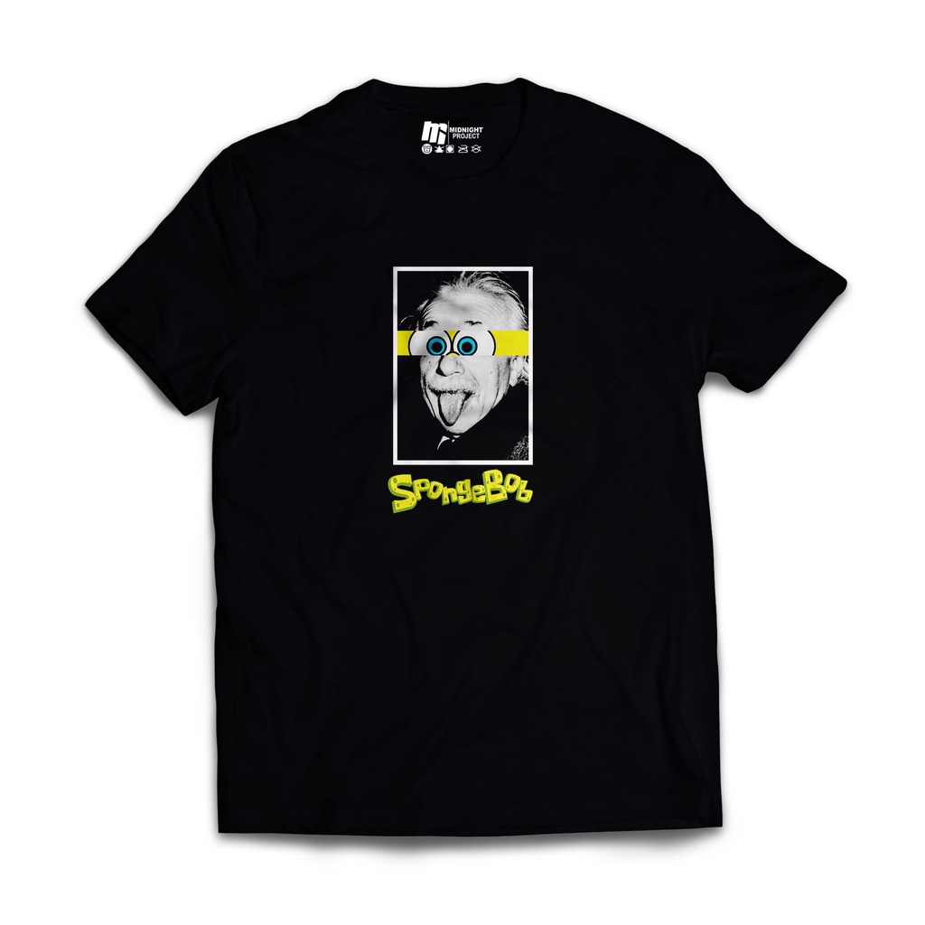T-shirt Albert Einstein spongebob's eyes