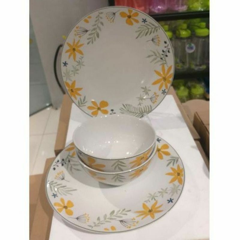 FELICIA DINNER SET APPETITE / PIRING PORCELAIN INFORMA / PERALATAN MAKAN PORCELAIN INFORMA MURAH