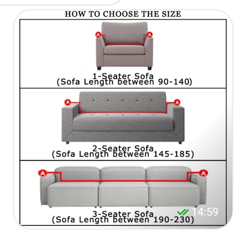 IKILOSHOP Cover Sofa Import 1 Seater Elastis Sarung Penutup Sofa Dudukan