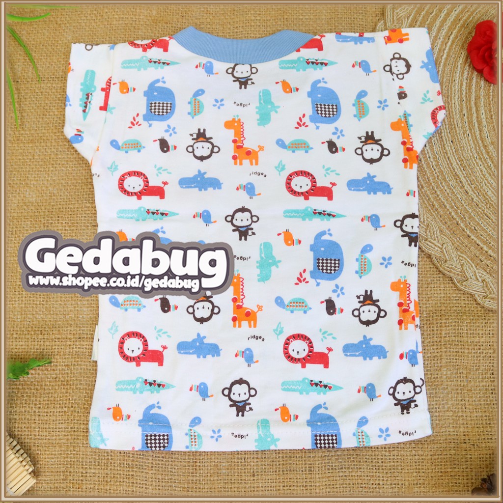 Oblong RIDGES Anak Kaos Oblong Pendek Motif Print Uk S, M, L, XL SNI