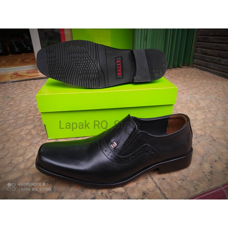 SEPATU PANTOFEL KERJA KANTOR  KULIT ASLI FORMAL BAALY ITALY ORI