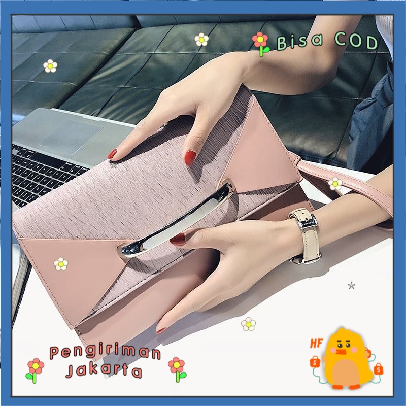 HF 3455 CLUTCH BAG TAS SELEMPANG FASHION WANITA SLINGBAG