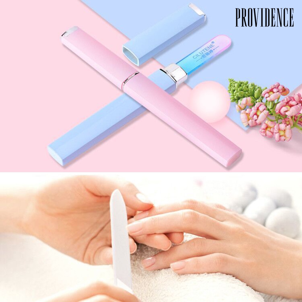 Providence Professional Glass Nail Art File Cuticle Dead Hard Skin Remover Pedicure Buffer