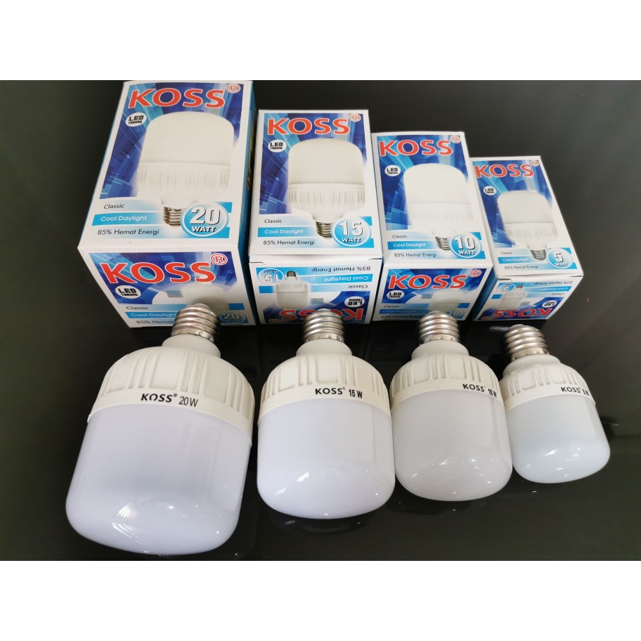 Lampu LED Jumbo Tabung 15 Watt Kapsul Super Terang Putih