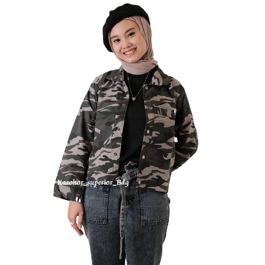 Jaket Wanita Korean Style Bahan Cotton Fleece