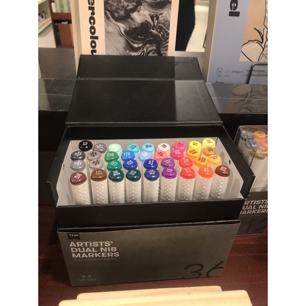 

TYPO Artist’s Artist Dual Nib markers marker isi 36 Chisel And bullet Ends Spidol Warna