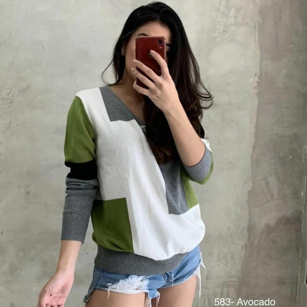 583 SWEATER PREMIUM BAJU RAJUT WANITA BERKUALITAS