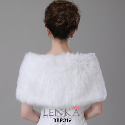 [PRODUK TERLARIS] BOLERO CARDIGAN WEDDING BULU PUTIH MODERN WANITA BBP012