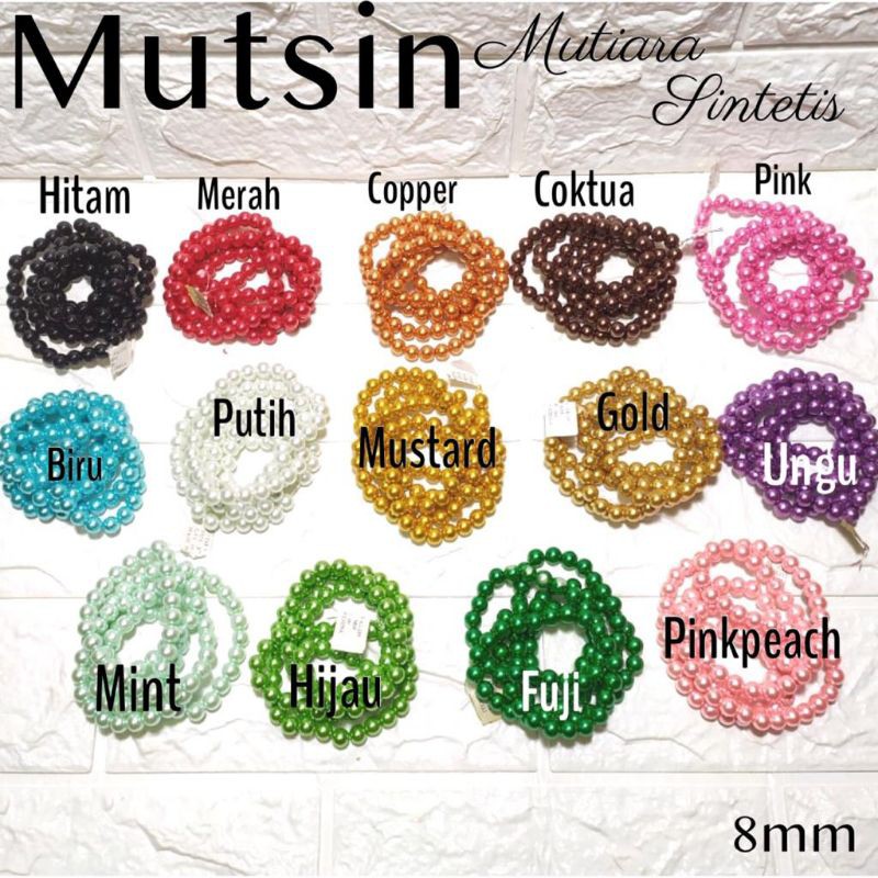 Mutsin Mutiara Berat 8mm