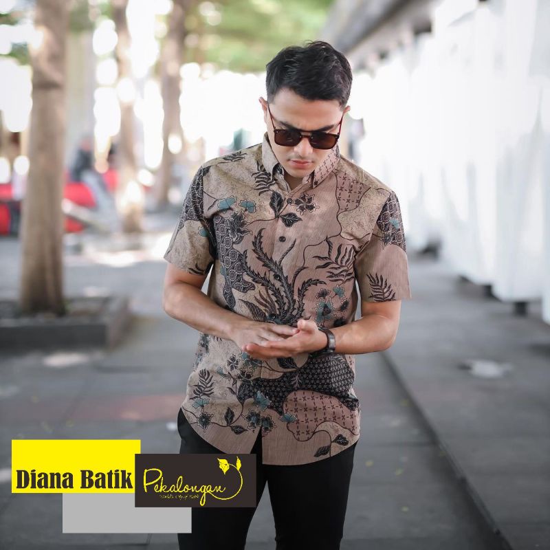 NEW ARRIVAL DISTRO BATIK PRIA BORDIR SOGAN HRB026 BATIKAF NOTOARTO BATIK IPNU-IPPNU HEM PRIA