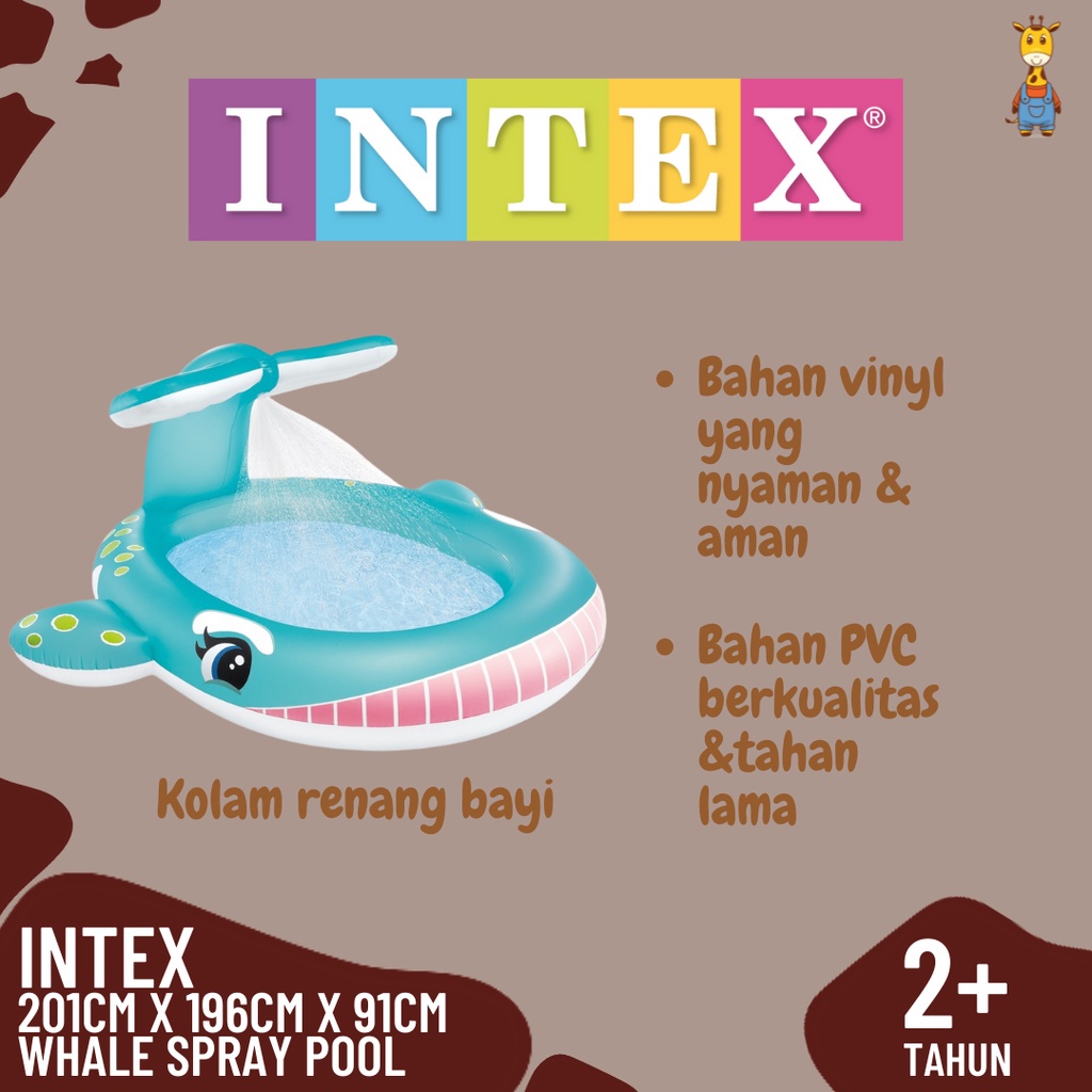 INTEX 57440 Whale Spray Pool