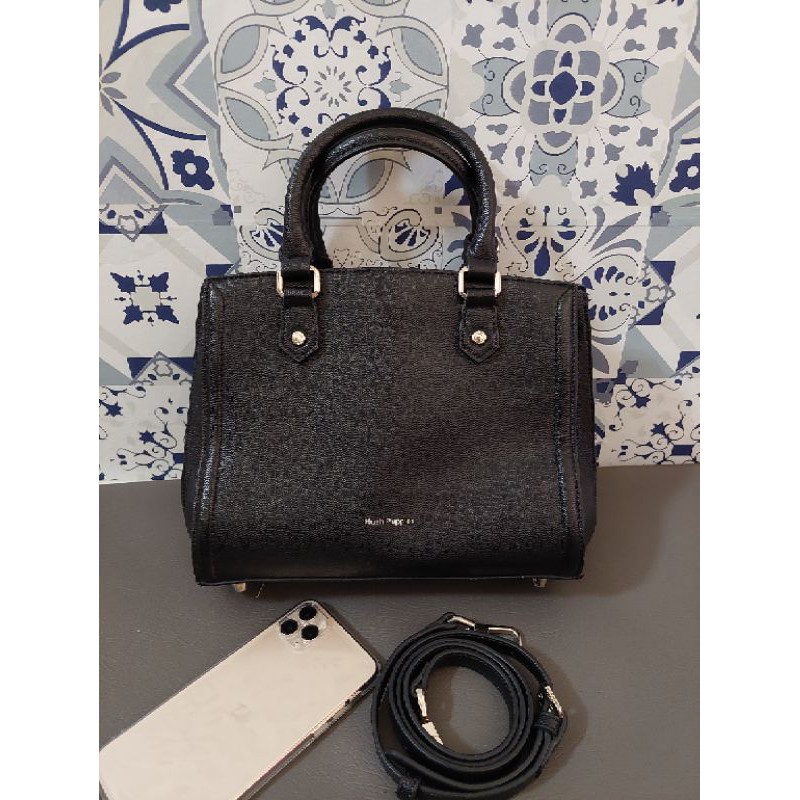 preloved tas hush puppies sheila top handle