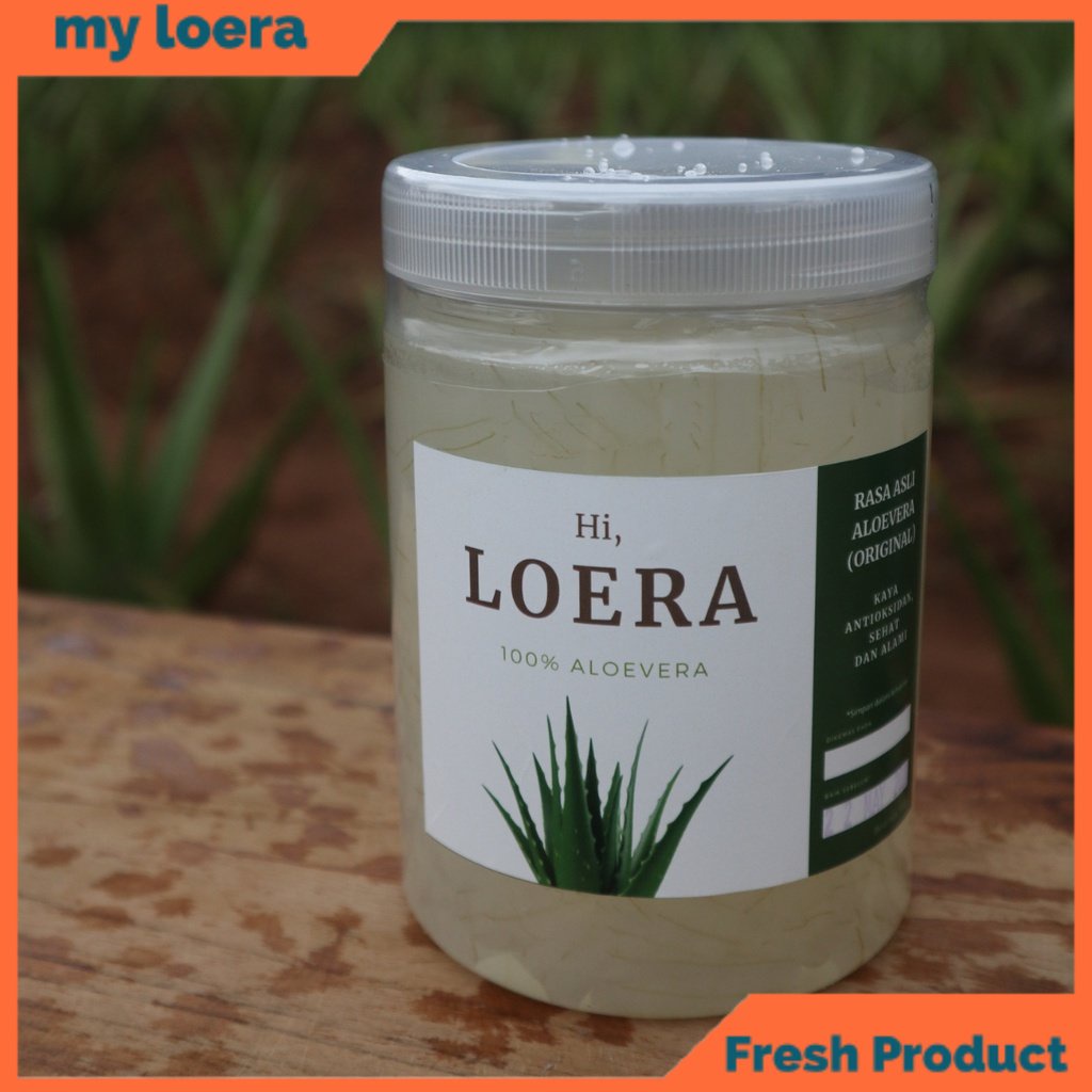 

myloera Aloe Vera Gel Aloevera Lidah Buaya Murni Obat Herbal Asam Lambung Maag dan Darah Tinggi Kemasan 500 Gram Toples