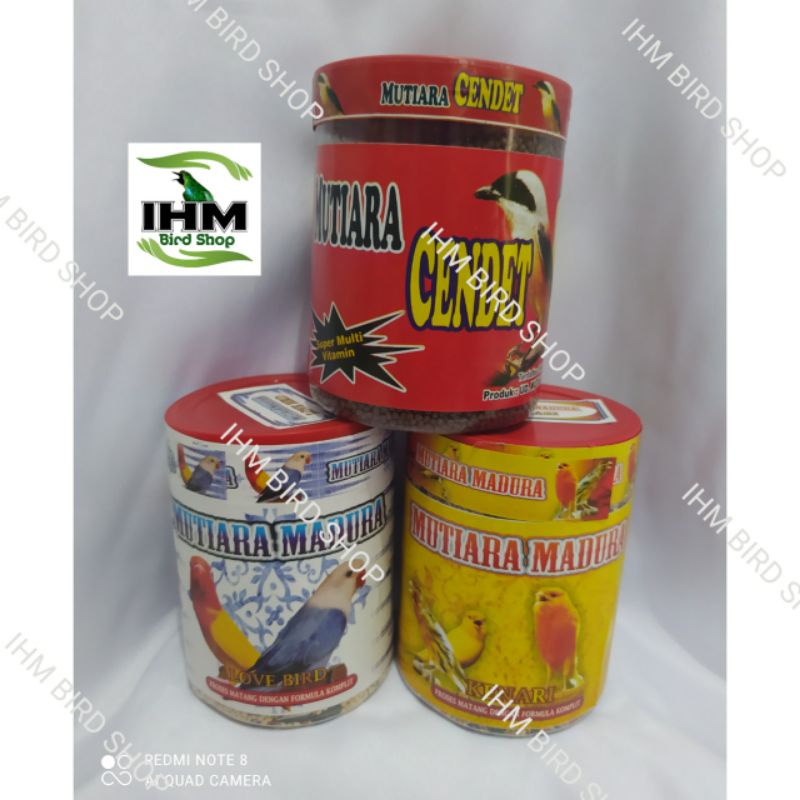 MUTIARA MADURA KENARI MUTIARA CENDET & MUTIARA MADURA LOVE BIRD PAKAN BURUNG KENARI CENDET & LOVE BI