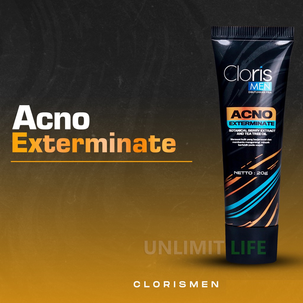 PAKET CLORISMEN CLORIS MEN Original Paket Perawatan Pria Lengkap Skincare Untuk Cowok Sabun Wajah-7