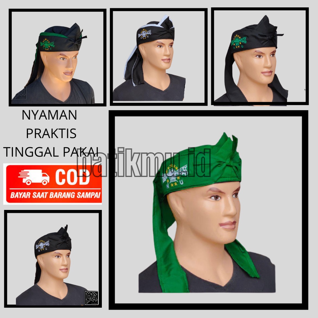 Blankon NU Aksesoris Kepala pria Totopong Belangkon Blangkon Iket udeng NU Jawa sunda Murah