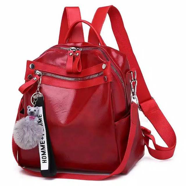 Tas Ransel Vannesa MOYOY Fashion ransel free pompom