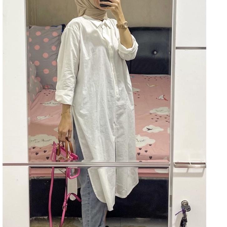 Model Baru.. BITYA TUNIK WANITA KEKINIAN / TUNIK BASIC BELAH ATASAN BAJU WANITA // TUNIK KEMEJA WANI