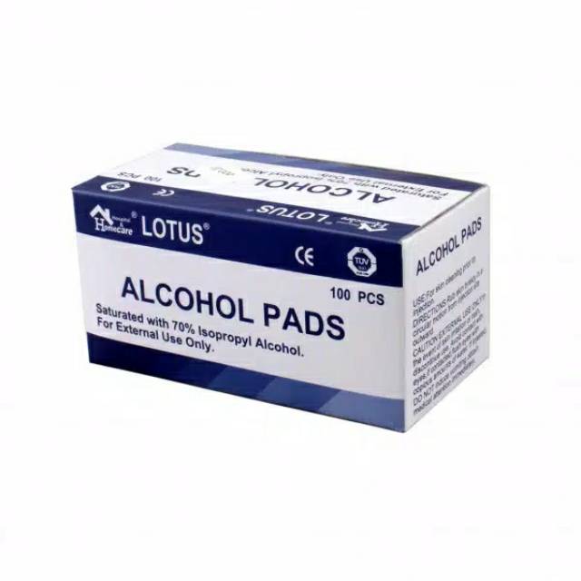 alkohol swab pads tisu alkohol lotus