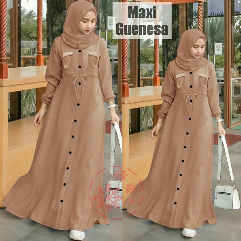 Lexander Fashion  Maxi Guenesa / Pakaian Muslim Dress Maxi Guenesa-4