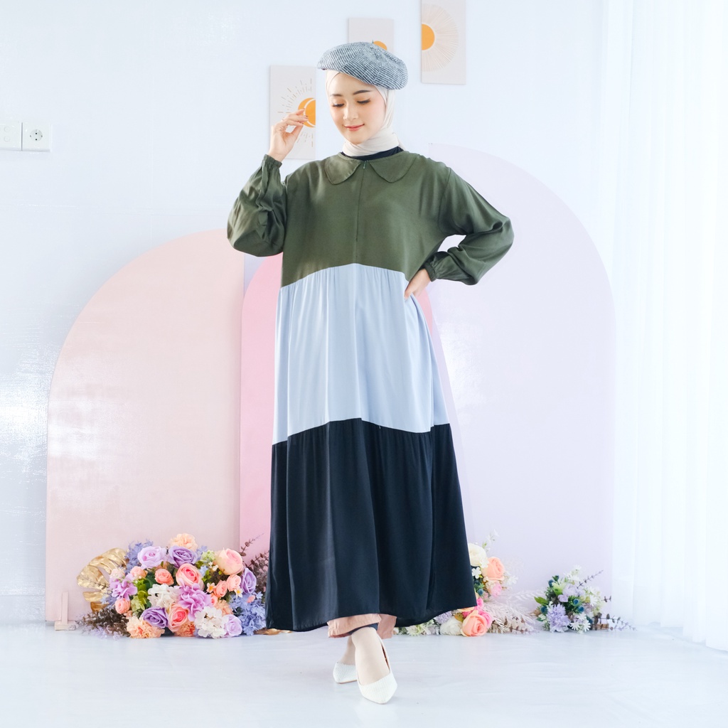 (AMD) GAMIS MIDI VELORA DAILY BUSUI MIDI DRESS RAYON