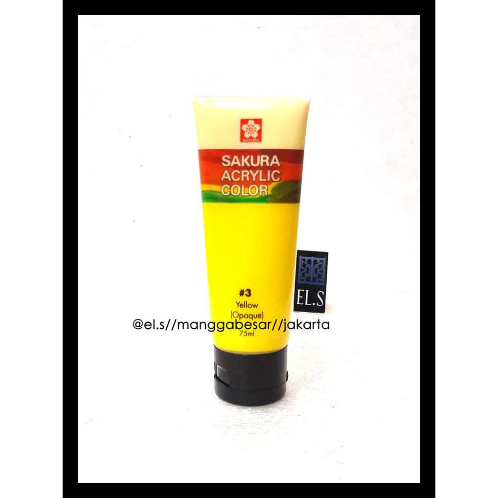 

PROMO SAKURA ACRYLIC PAINT YELLOW ( CAT ACRYLIC ) PERALATAN MELUKIS MURAH MERIAH