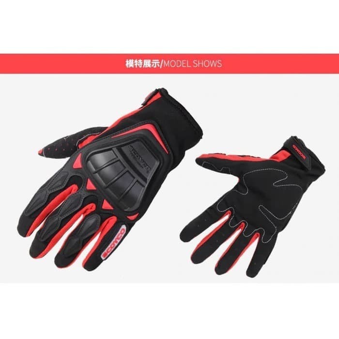 Gloves Sarung Tangan Scoyco MC08 MC 08 Glove Full Finger