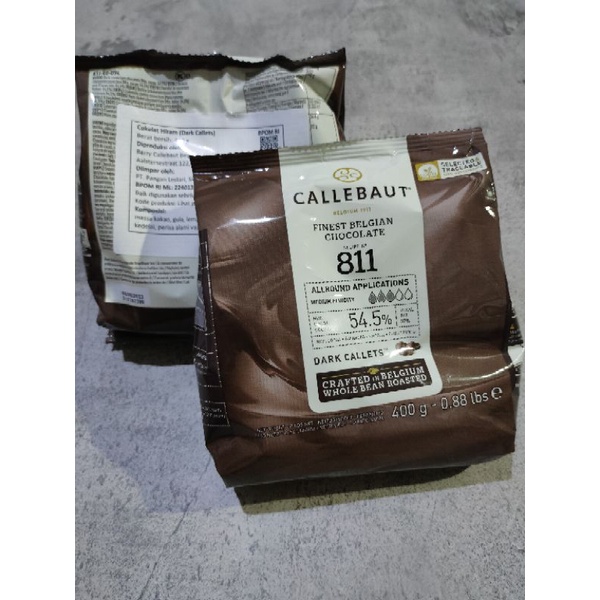 CALLEBAUT 811 DARK CHOCOLATE 54.5 % - 400 GR