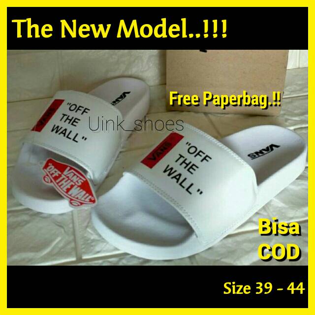 Vans Clasic Off The Wall Sandal Slide Sandal Slop Pria Slip On Anti Slip