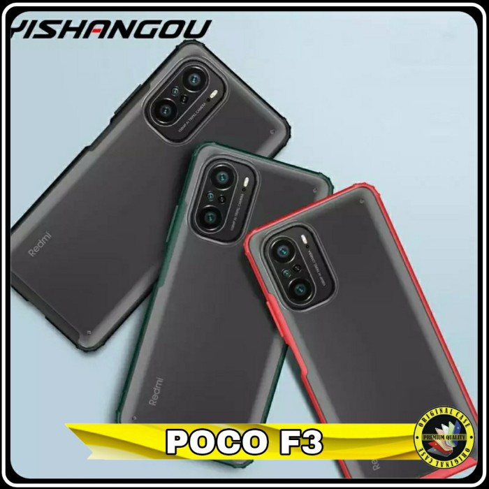 Casing Xiaomi poco F3 Hard Case Poco F 3 Frosted Shockproof AIRBAG